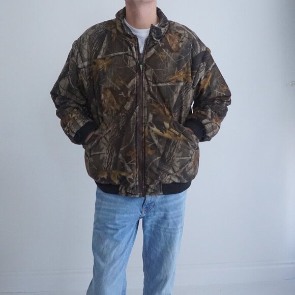 Remington Realtree Hardwoods Forest Camo Hunting Outdoors Puffer Jacket M - Picture 1 of 11